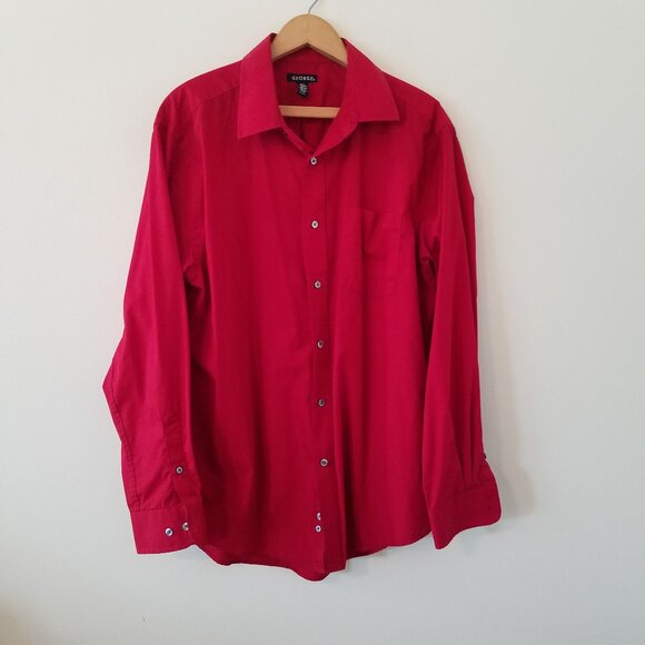 George Men's Long Sleeve Button Down Dress Shirt - Picture 1 of 7